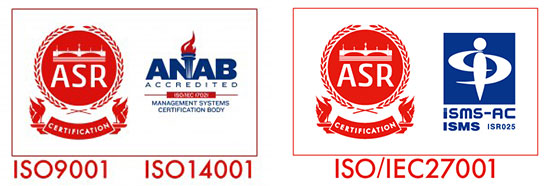 東京美化は ISO9001（品質）ISO14001（環境）ISO27001（情報）の認証を取得しています。